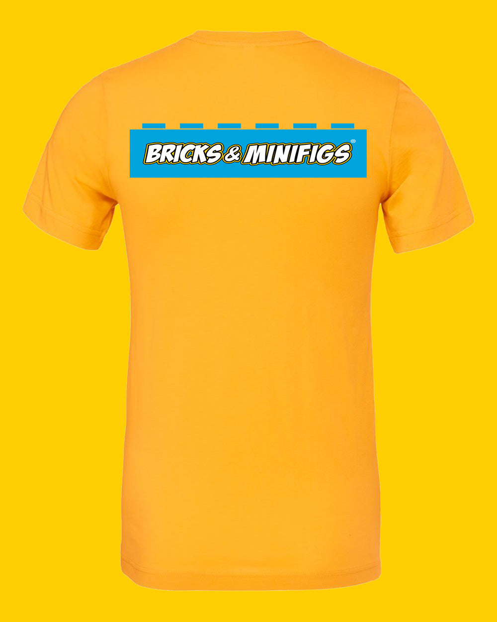 Bricks & Minifigs® Short Sleeve T-shirt Bella Canvas Gold