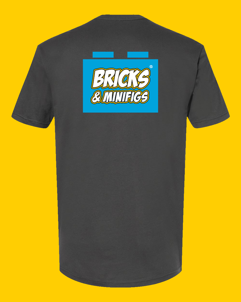Bricks & Minifigs® Short Sleeve T-Shirt Dark Grey