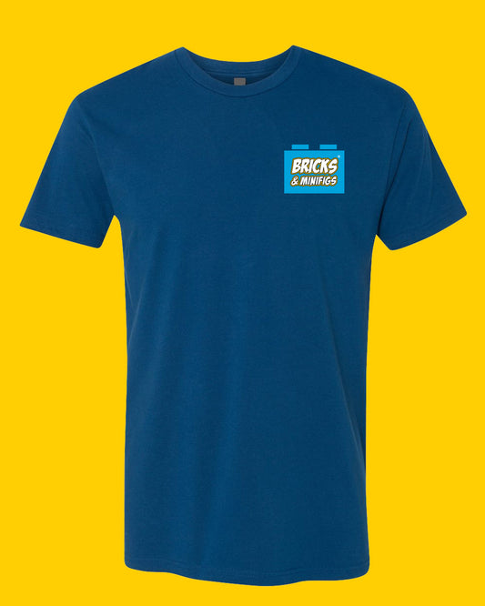Bricks & Minifigs® Short Sleeve T-shirt Cool Blue