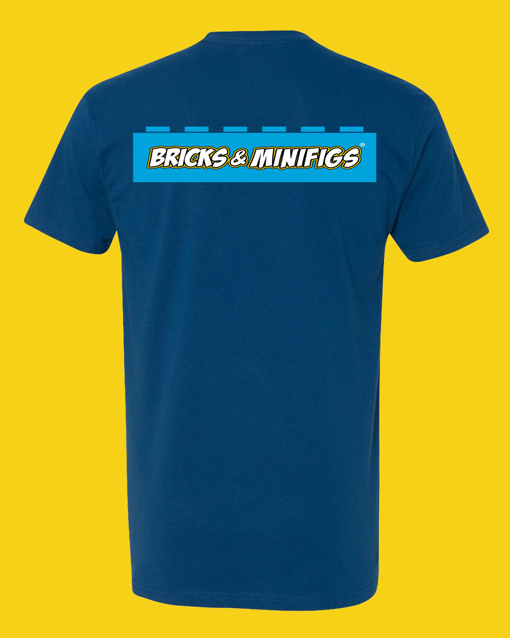 Bricks & Minifigs® Short Sleeve T-shirt Cool Blue